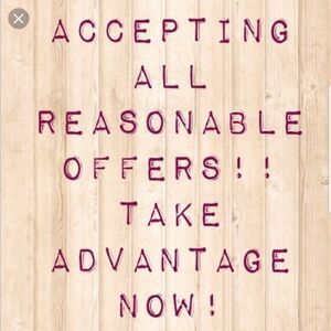 Accepting all reasonable offers!!!!!!! 